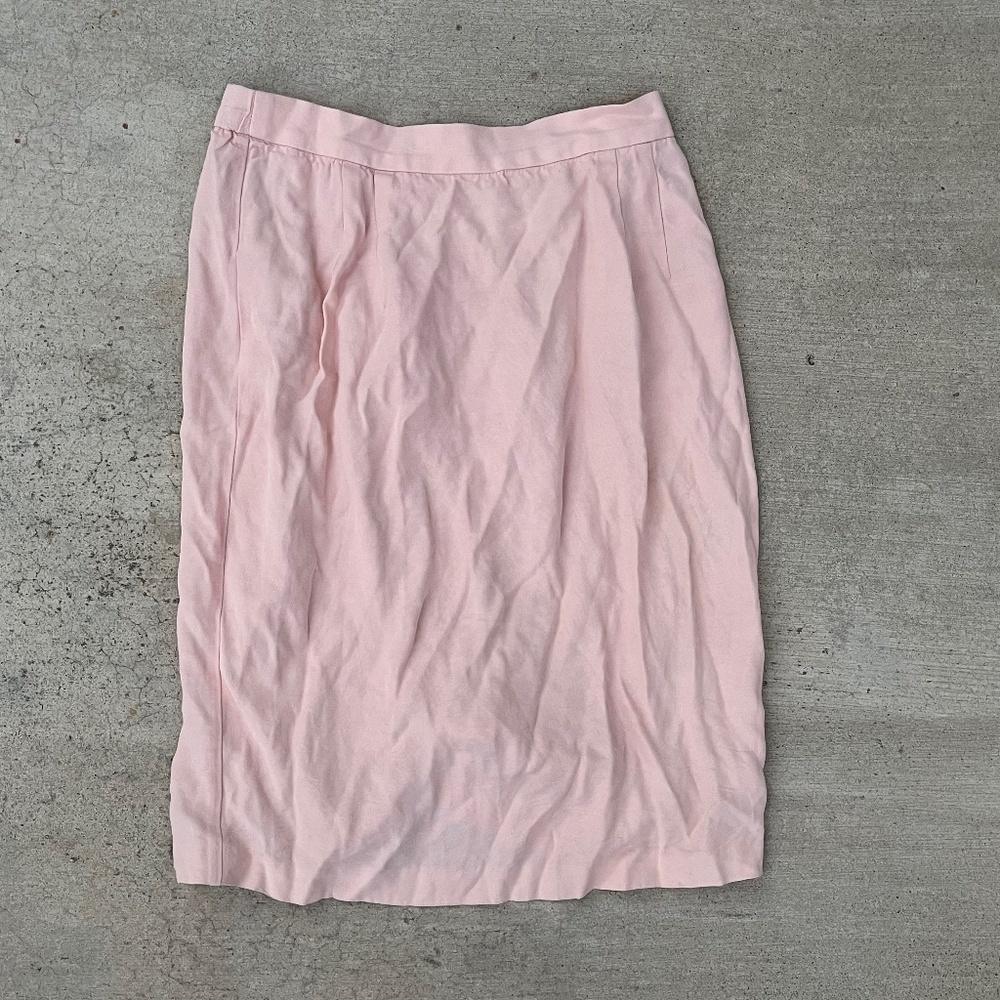 Pastel pink midi skirt size large